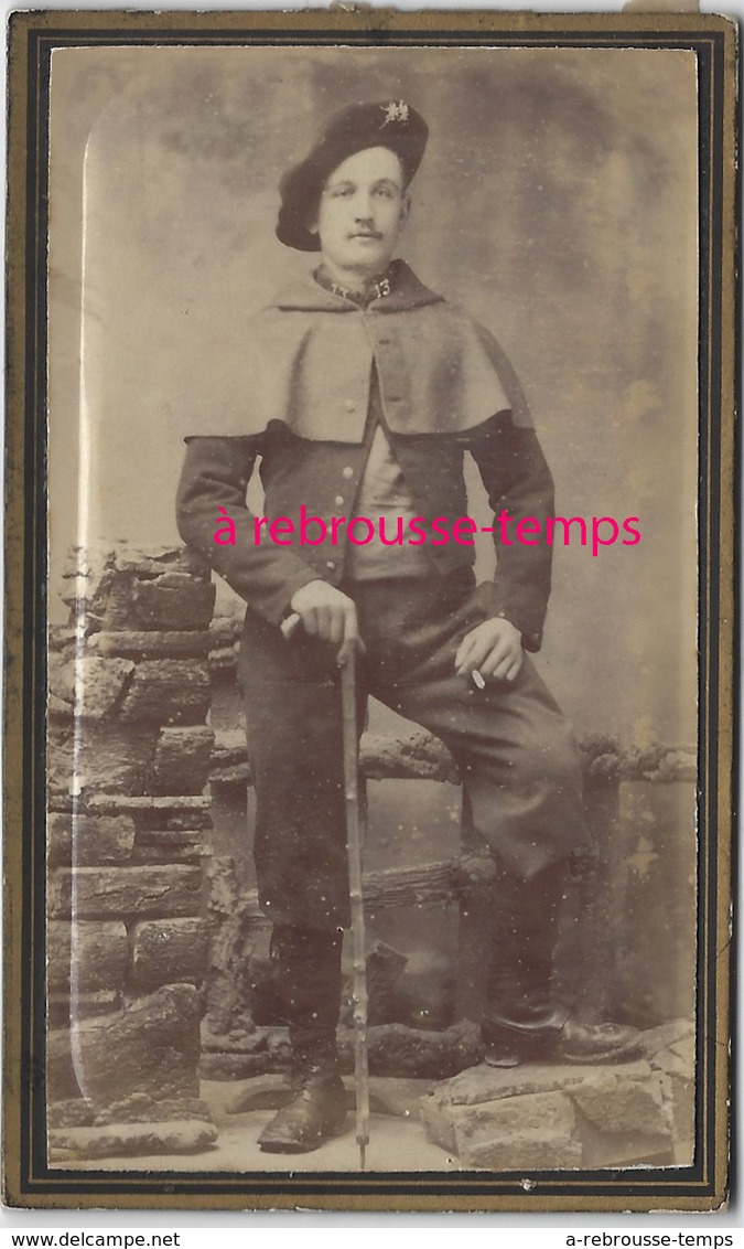 CDV Chasseur Alpin Du  13e Régiment-photo Vuillot Ex Chamussy à Chambéry - Guerre, Militaire