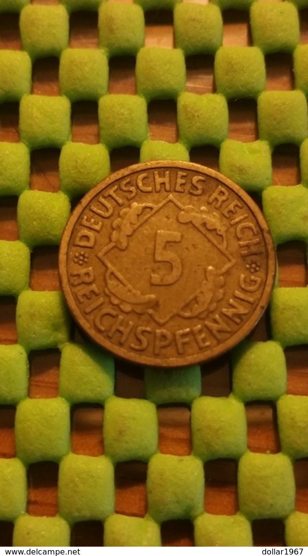 5 Reichspfennig 1924-1926 - (Mess) 1925 F - 5 Rentenpfennig & 5 Reichspfennig