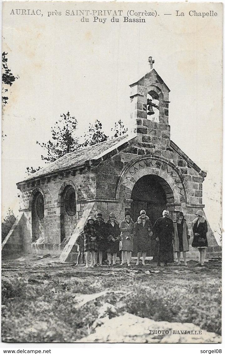 19 AURIAC Près SAINT PRIVAT La Chapelle Du Puy Du Bassin Animation - Autres & Non Classés