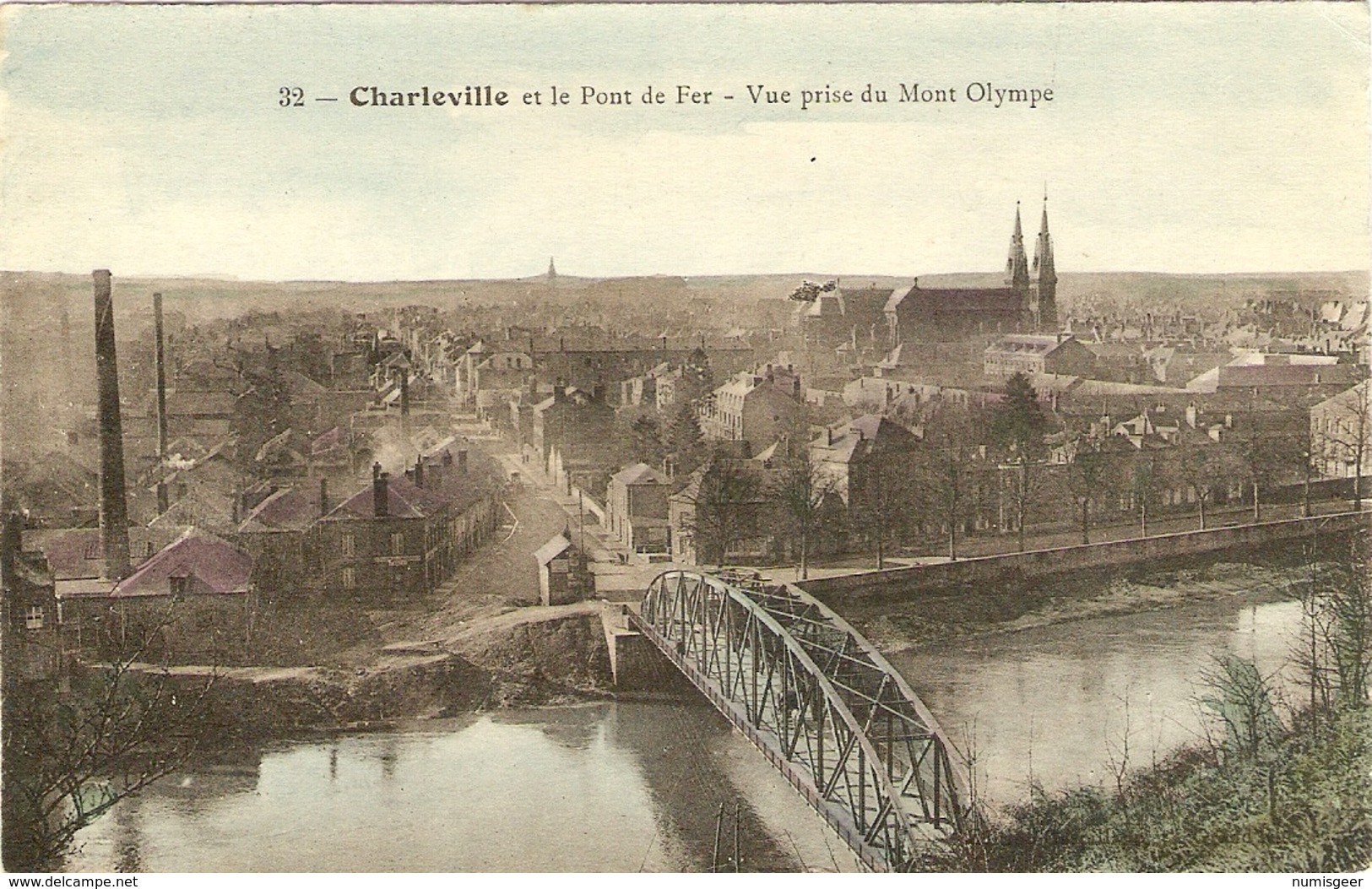 CHARLEVILLE  Et Le Pont De Fer -- Vue Prise Du Mont Olympe - Charleville