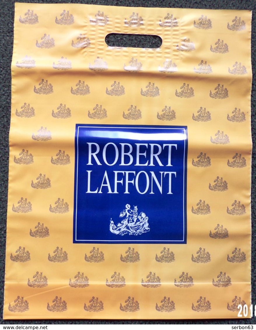 SAC ROBERT LAFFONT EDITEUR PLASTIQUE PUBLICITAIRE 34X14cm SACCUPLASTIKOPHILE COLLECTIONNEUR PUBLICITÉ - SITE Serbon63 - Autres Accessoires