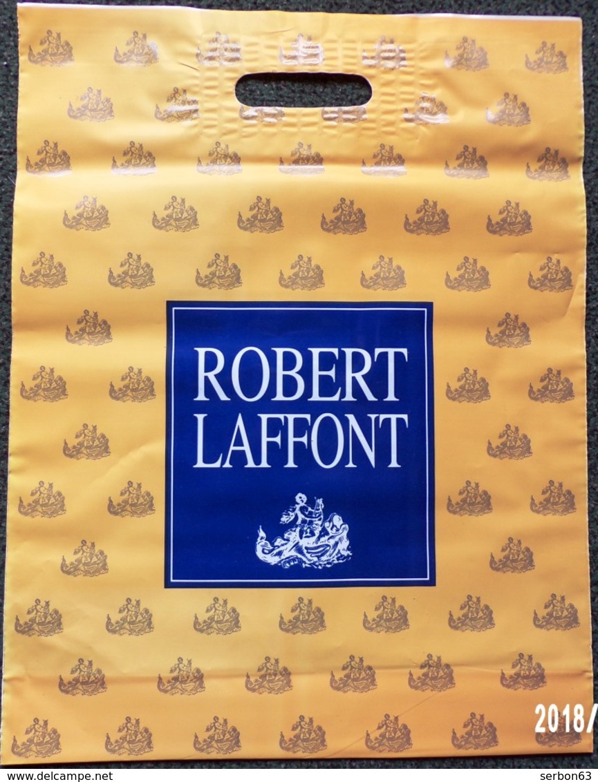 SAC ROBERT LAFFONT EDITEUR PLASTIQUE PUBLICITAIRE 34X14cm SACCUPLASTIKOPHILE COLLECTIONNEUR PUBLICITÉ - SITE Serbon63 - Autres Accessoires