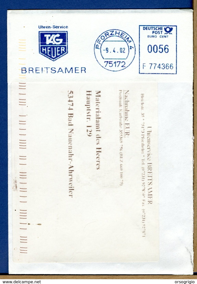 DEUTSCHE - GERMANY - EMA - PFORZHEIM - TAG HEUER - BREITSAMER - CLOCK - OROLOGIO - Uhrmacherei