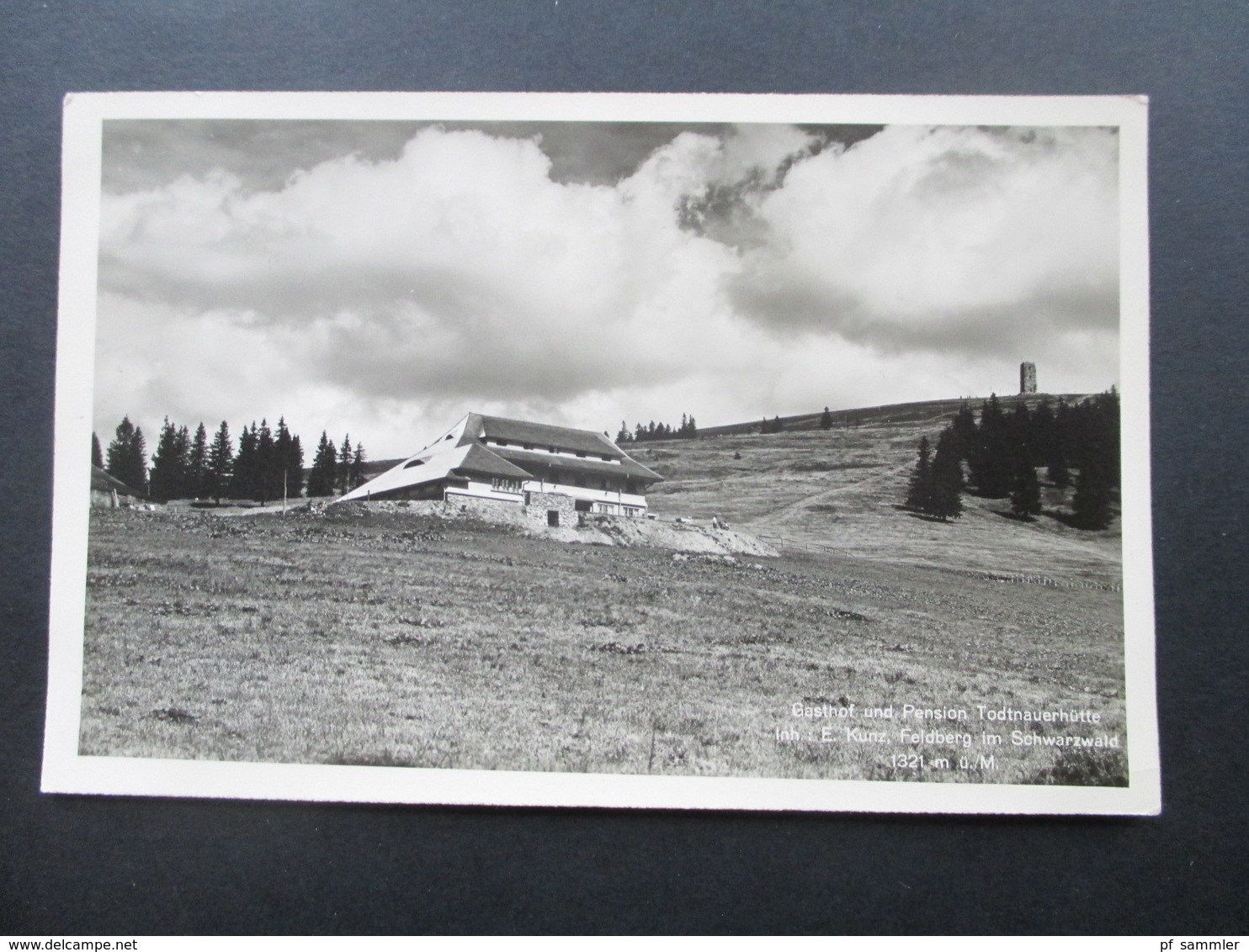 AK Echtfoto 1938 Gasthof Und Pension Todtnauerhütte Inh. E. Kunz, Feldberg Im Schwarzwald - Hotels & Restaurants