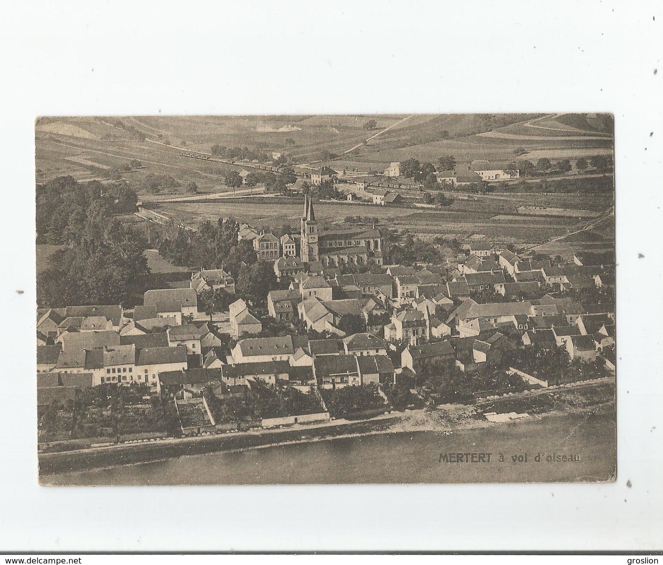 MERTERT (LUXEMBOURG) 3  A VOL D'OISEAU (EGLISE ET VUE PANORAMIQUE) - Autres & Non Classés