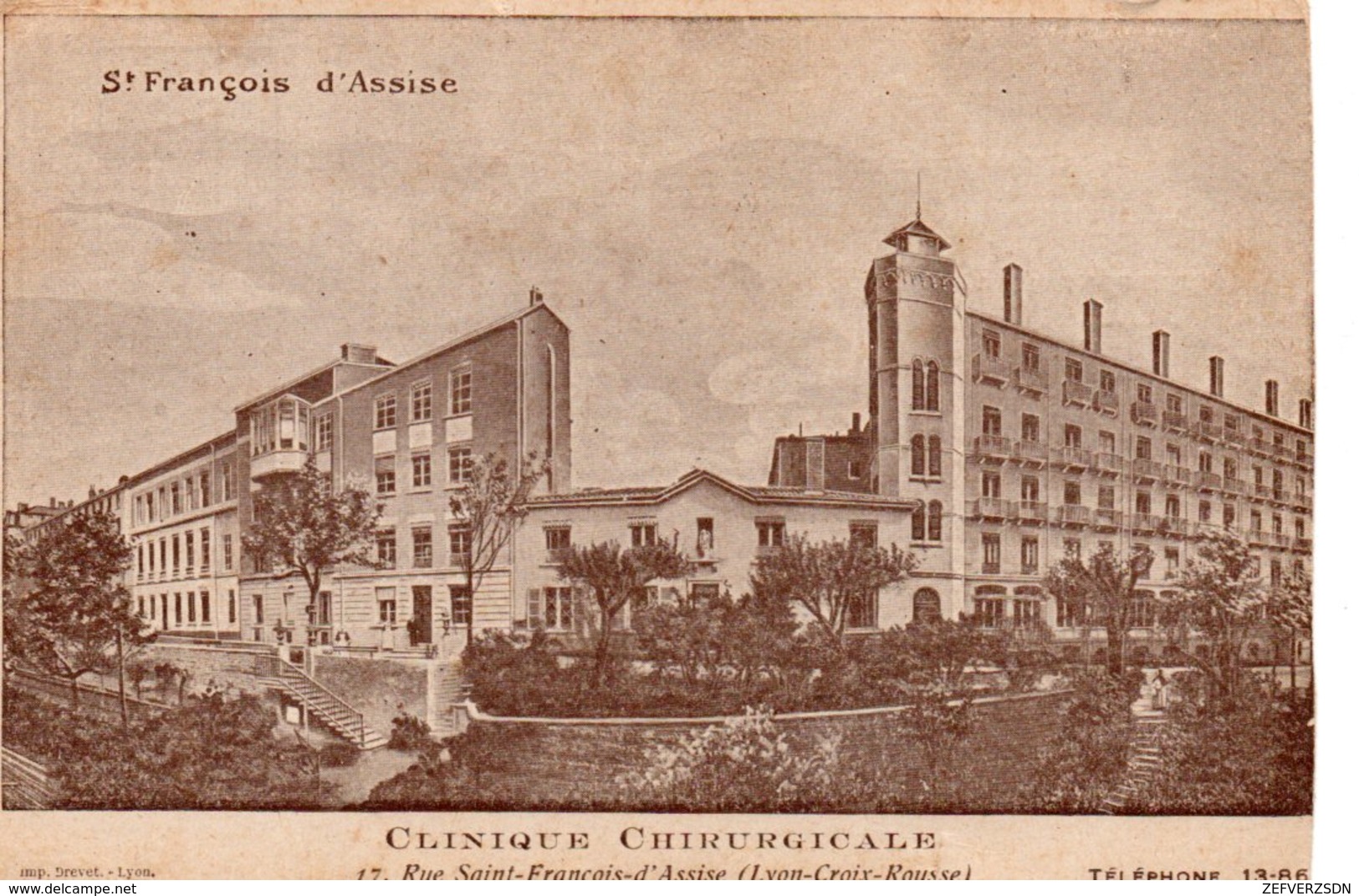 69 LYON CROIX ROUSSE CLINIQUE SANTE CHIRURGIE ST SAINT FRANCOIS D'ASSISE - Lyon 4