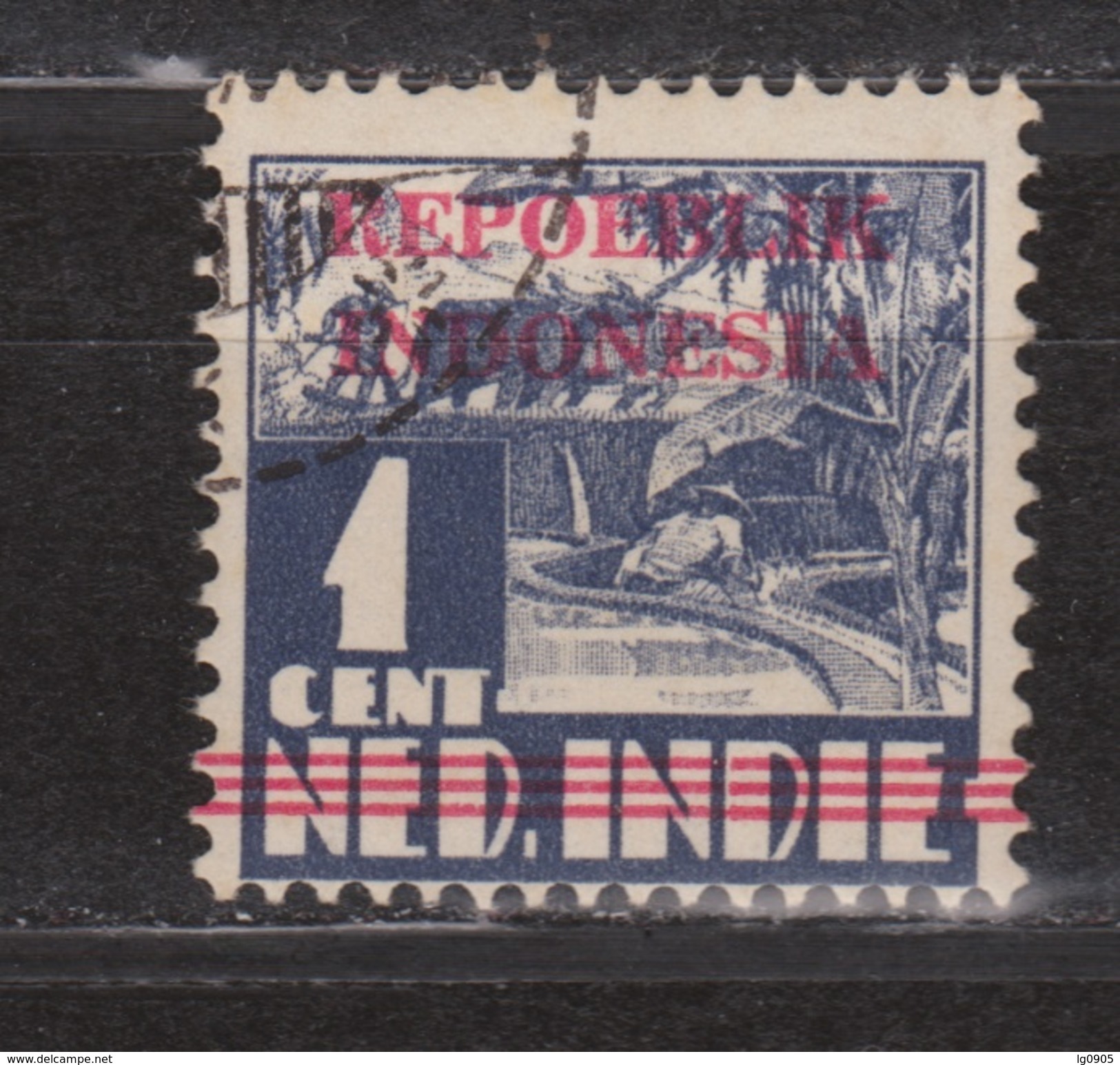 Indonesia Indonesie JAVA And MADOERA Nr. 1 Used ; Japanese Occupation Japanse Bezetting - Indonesia