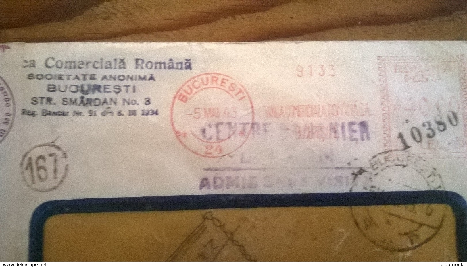 Lot De 4 Enveloppes Timbrées POSTA ROMANA ROMANIA - Autres & Non Classés