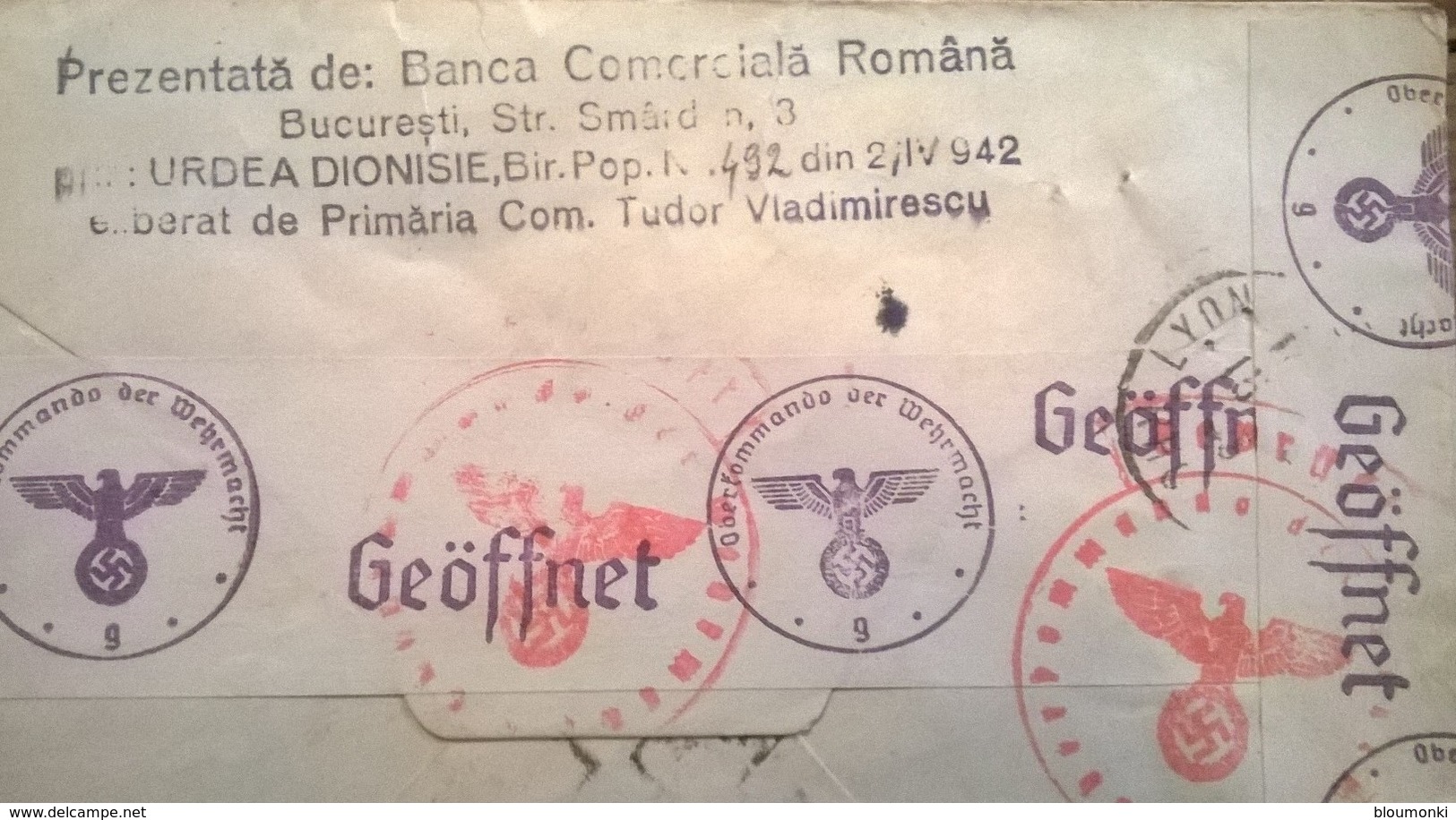 Lot De 4 Enveloppes Timbrées POSTA ROMANA ROMANIA - Autres & Non Classés