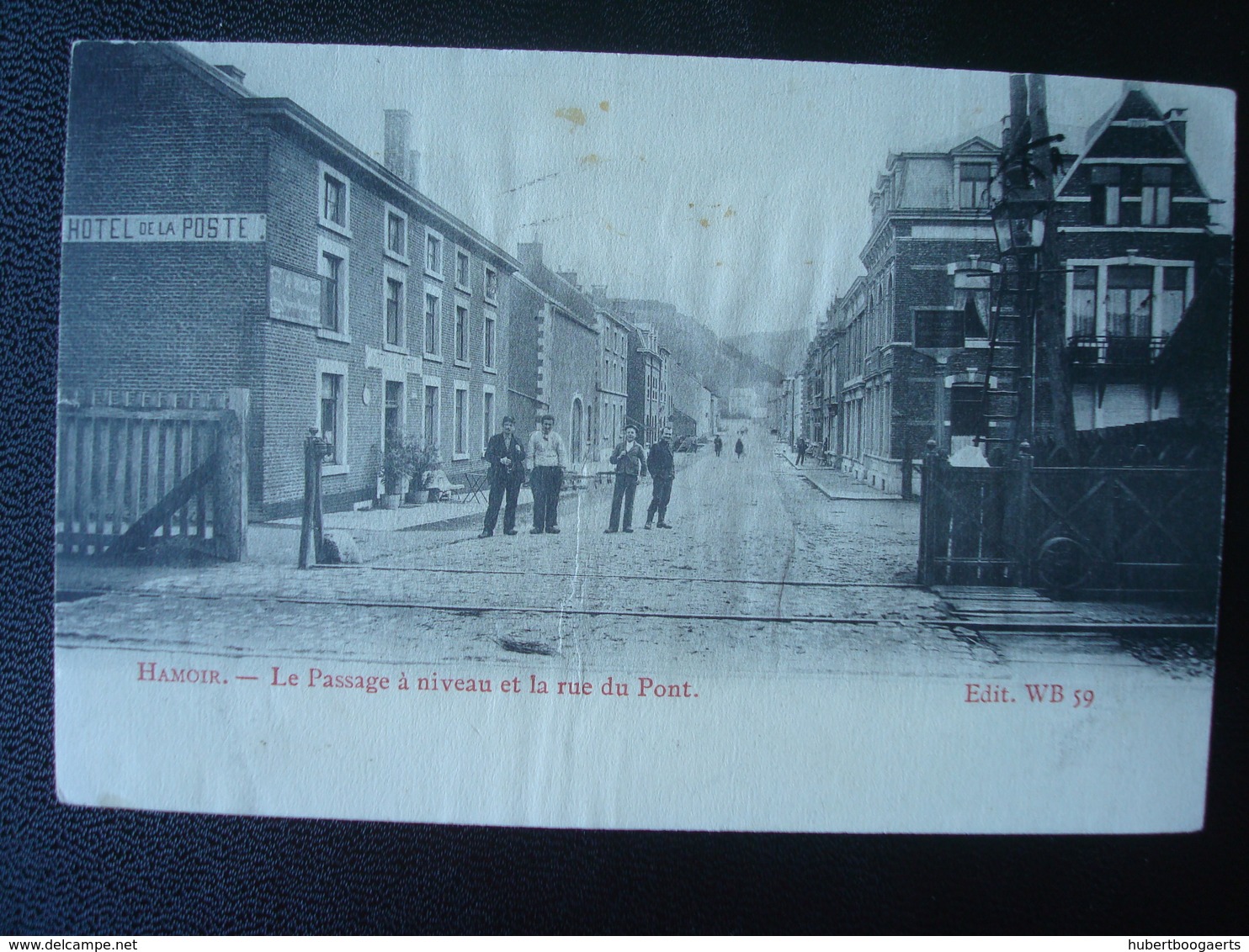 HAMOIR : Le Passage à Niveau Et La Rue Du PONT  En 1911 - Hamoir