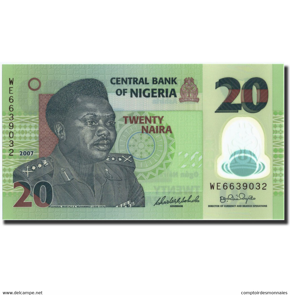 Billet, Nigéria, 20 Naira, 2007, 2007, KM:34c, NEUF - Nigeria