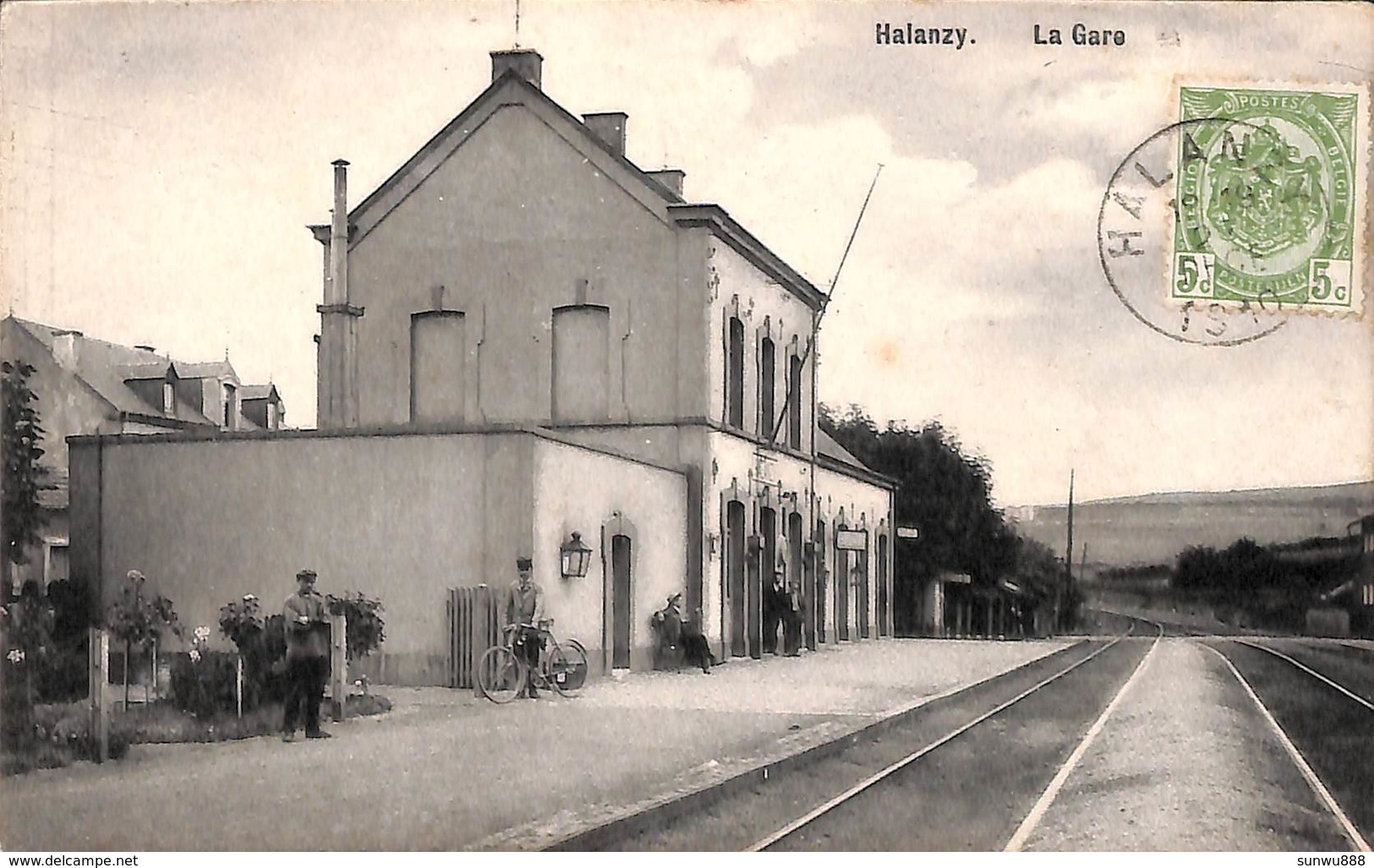 Halanzy - La Gare (belle Animation, Edit. H. Chansay, 1910) - Aubange