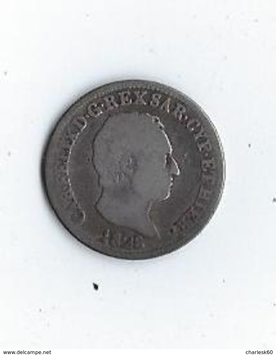 Italie Sardaigne 50 Centesimi Charles Félix 1828 - Piemonte-Sardegna, Savoia Italiana