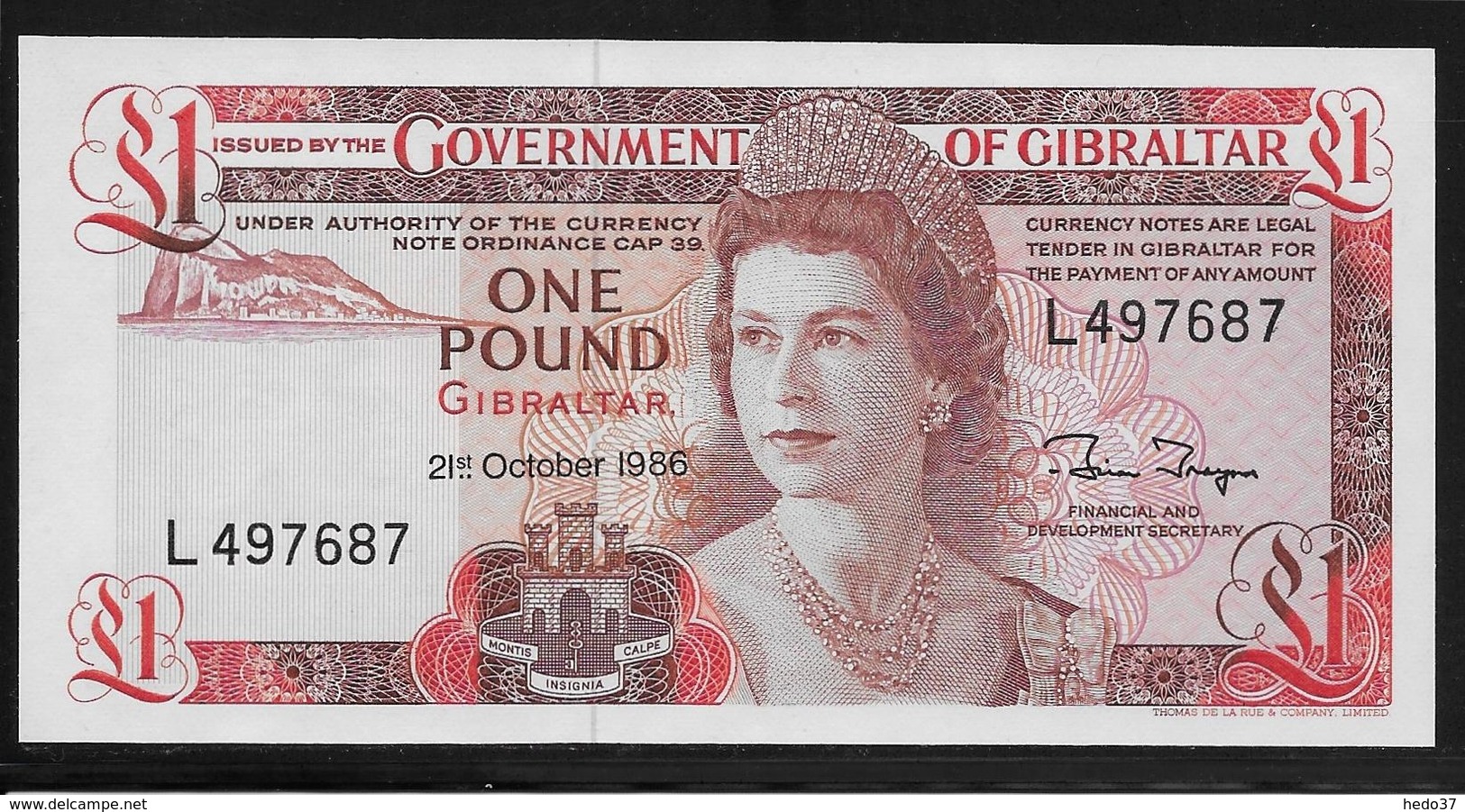 Gibraltar -  1 Pound - Pick N°20d - NEUF - Gibraltar