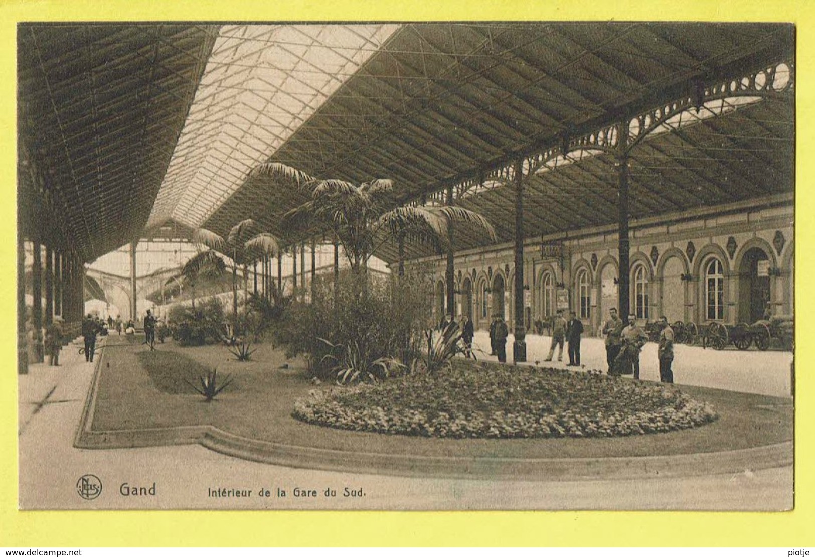 * Gent - Gand (Oost Vlaanderen) * (Nels, Série Gand, Nr 76) Intérieur De La Gare Du Sud, Zuidstatie, Railway Station - Gent