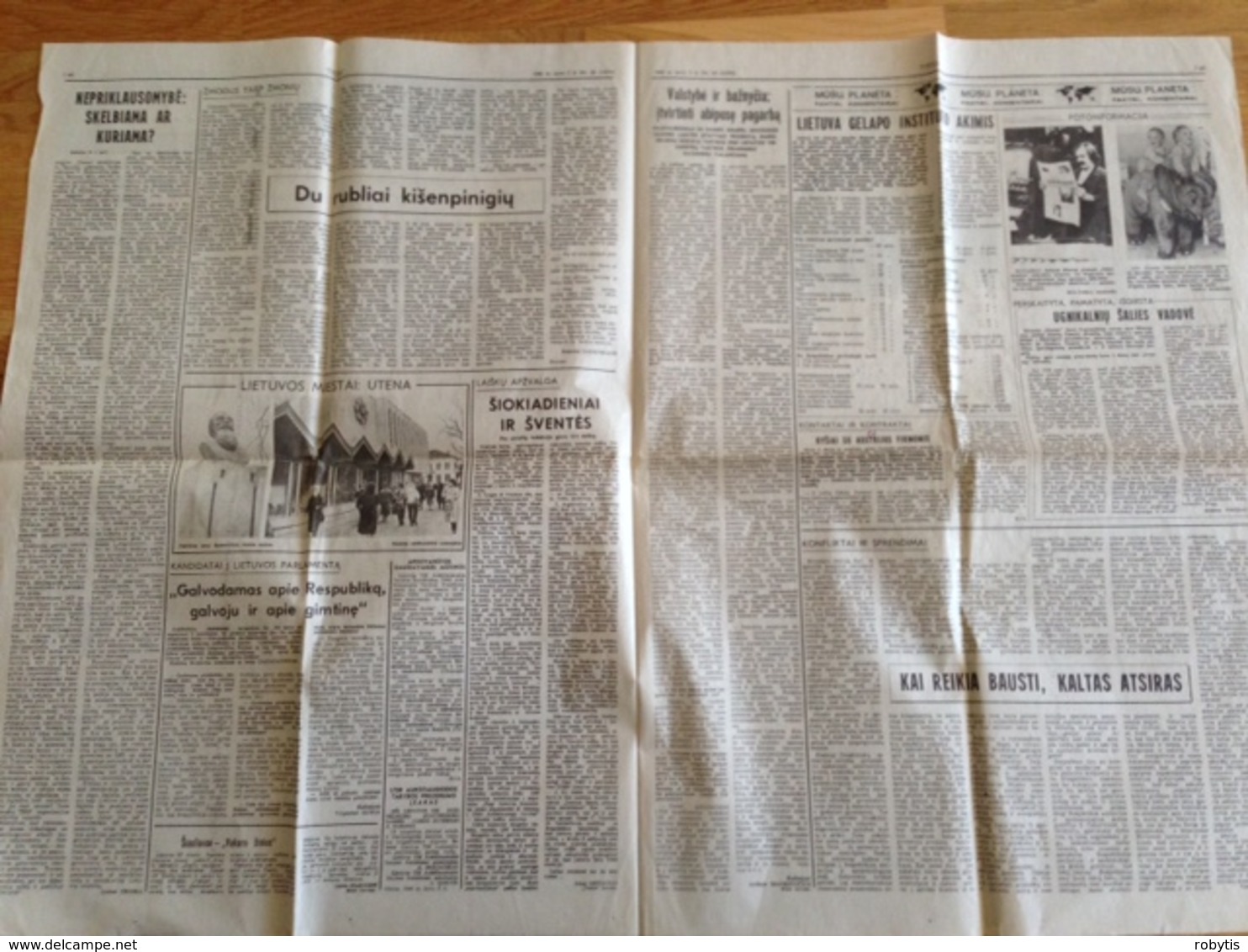 Lithuania Newpaper "TIESA" 1990 USSR Period 4 Days Before The Declaration Of Independence - Other & Unclassified