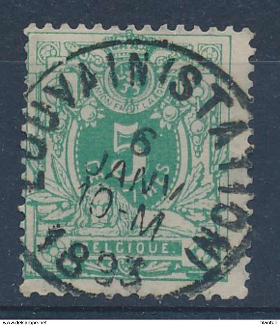 Nr 45 - Cachet  "LOUVAIN (STATION)"  - (ref. ST-828) - 1869-1888 Lying Lion