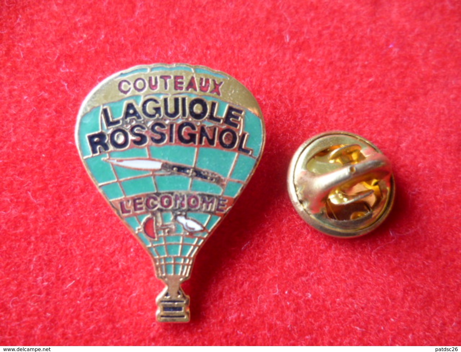 PIN'S MONTGOLFIERE  COUTEAUX  LAGUIOLE  ROSSIGNOL - Luchtballons