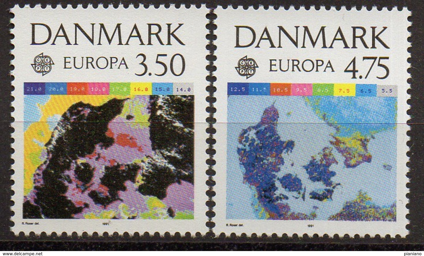 PIA - DANIMARCA - 1991 - EUROPA - (Yv  1004-05) - Europe