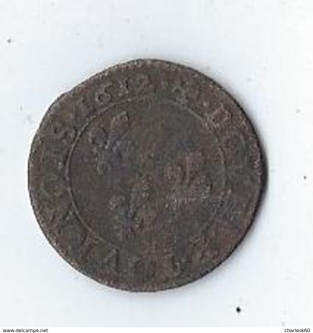 Henri III Double Tournois 1612 A - 1610-1643 Luigi XIII Il Giusto