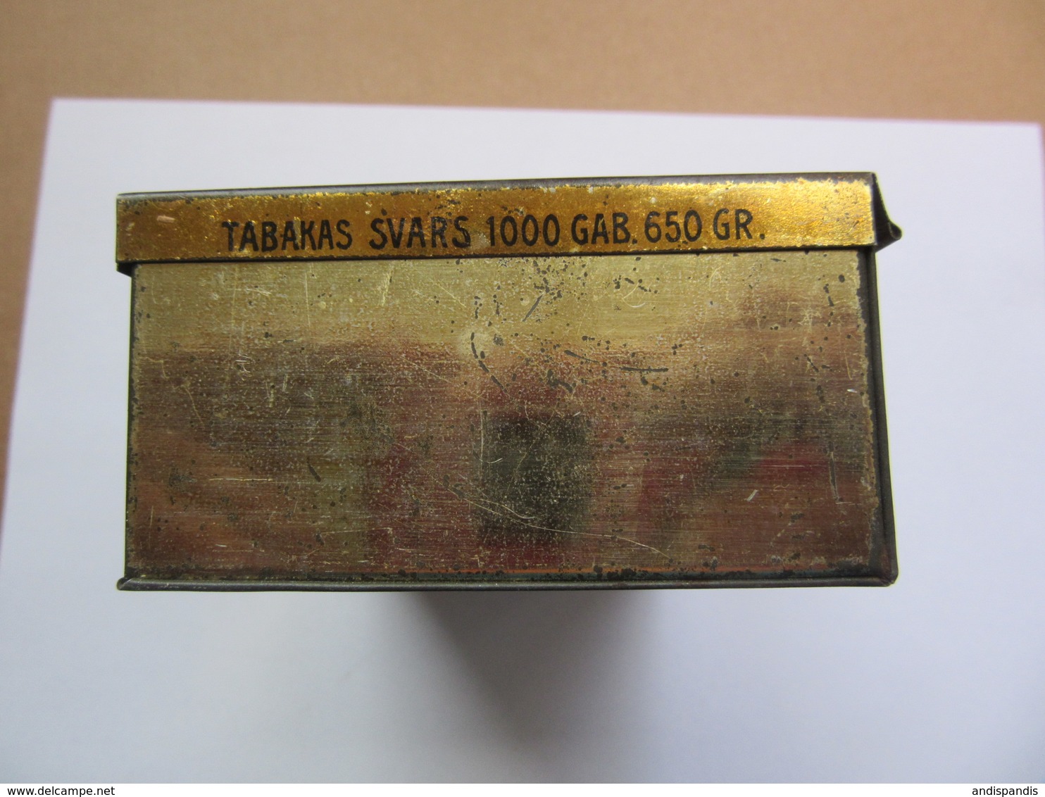 Old Latvia / Lettland Laferme   Cigarette Metal Tin Box " SPECIAL" - Sigarettenkokers (leeg)