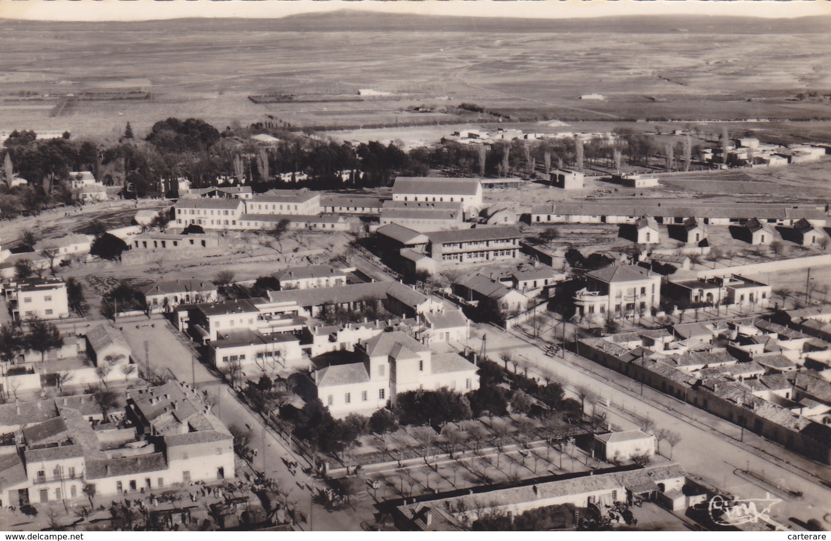 Algérie,DJELFA DU TITTERI,vue Aérienne Du Centre Ville En 1961,trés Rare,afrique,africa,carte Photo Combier - Djelfa