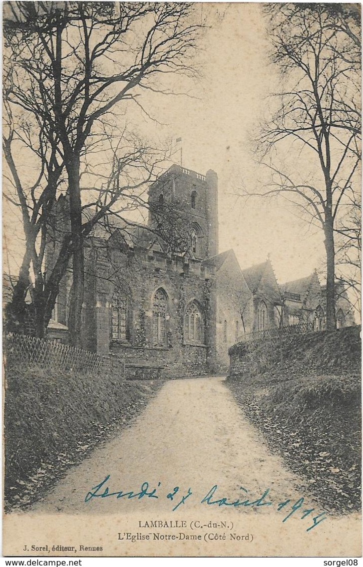 22 LAMBALLE L'église Notre Dame Côté Nord - Lamballe