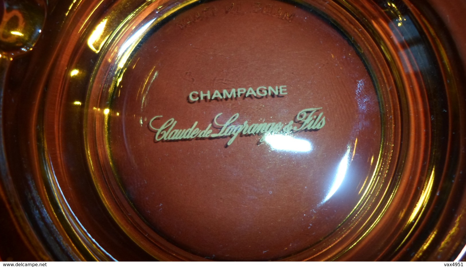 CENDRIER CHAMPAGNE CLUDE LAGRANGE ET FILS   ****   RARE   A  SAISIR ***** - Cendriers