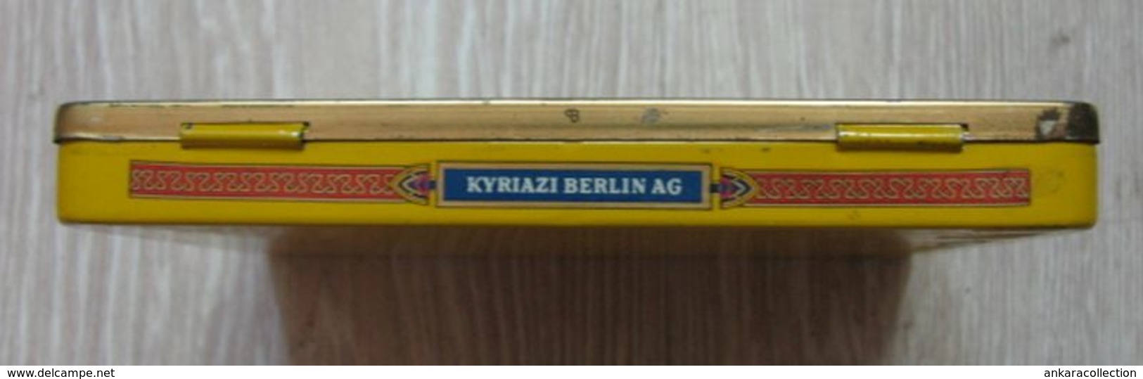 AC - KYRIAZI FRERES FINAS CAIRO - EGYPT CIGARETTE TOBACCO EMPTY VINTAGE TIN BOX - Empty Tobacco Boxes