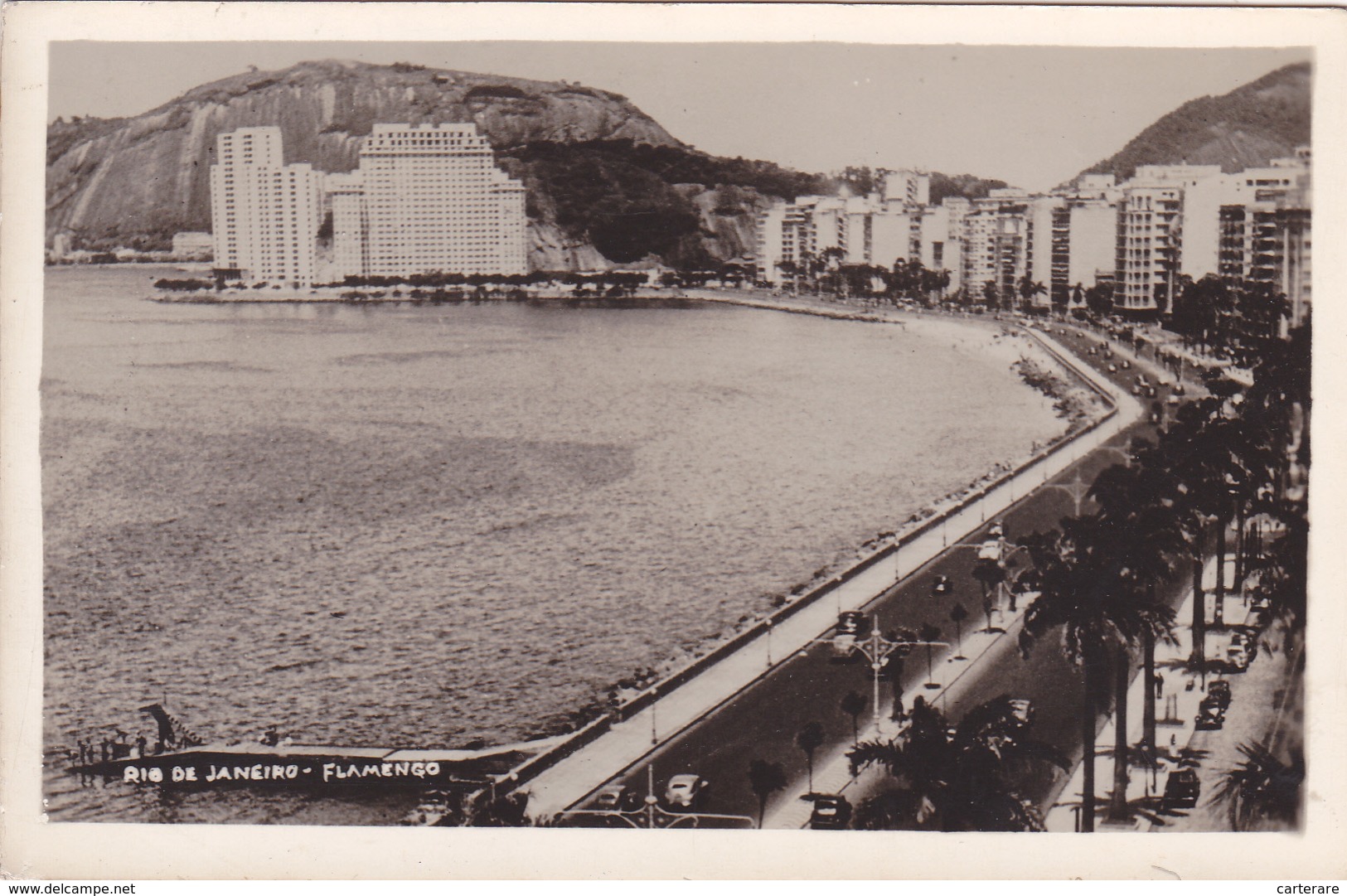 Carte Photo,brésil,brazil,vue Aerienne,bulding,mer,street,route - Rio De Janeiro