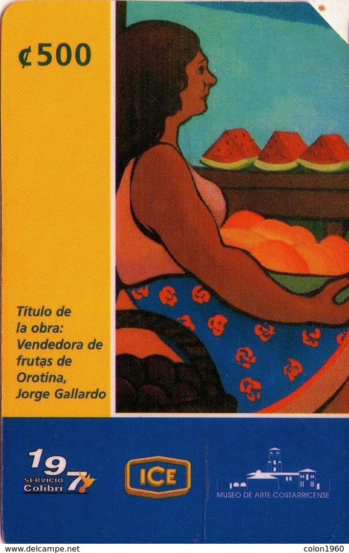 TARJETA TELEFONICA DE COSTA RICA. (PREPAGO) VENDEDORA DE FRUTAS DE OROTINA. 003 - Costa Rica