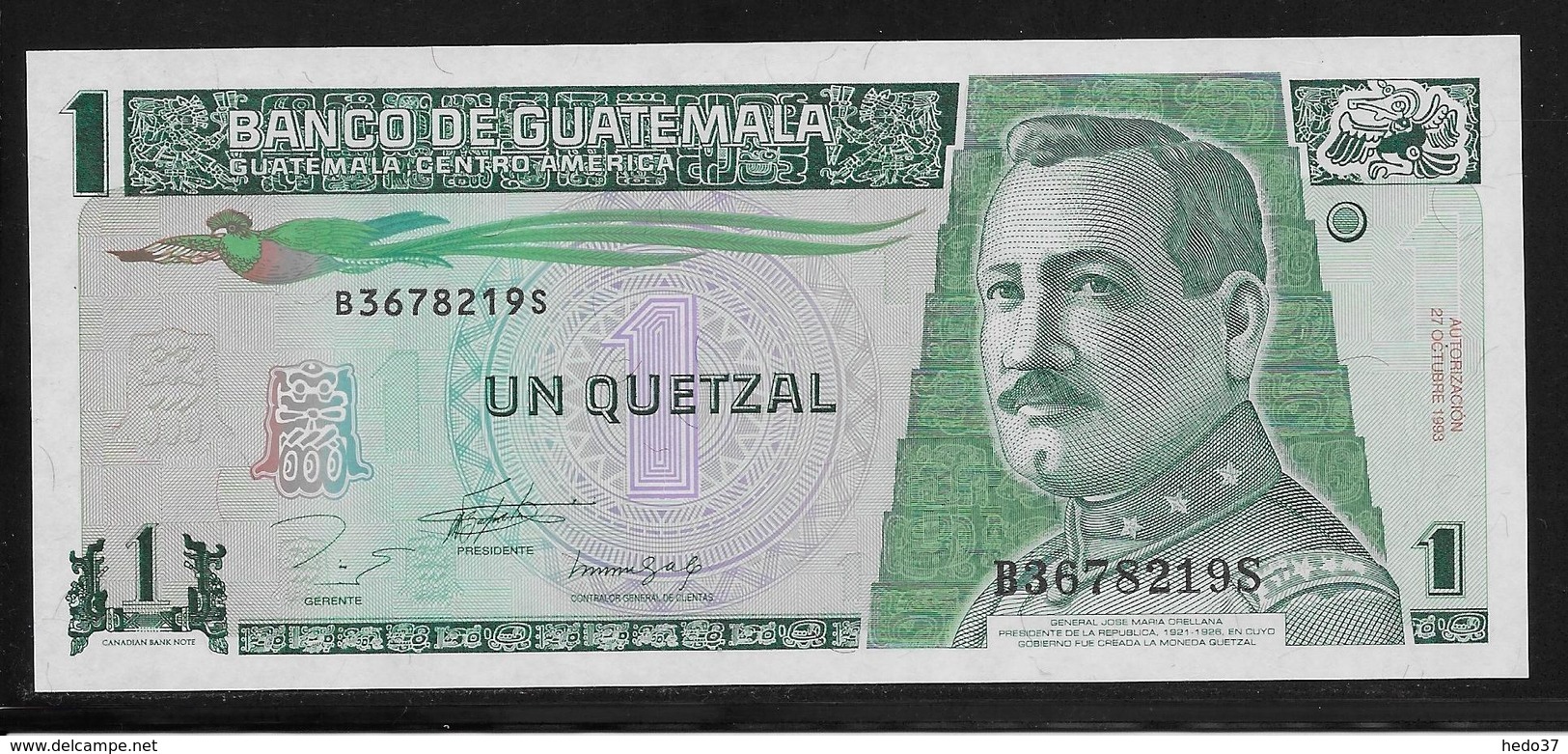 Guatemala -  1 Quetzal - Pick N°87a - NEUF - Guatemala