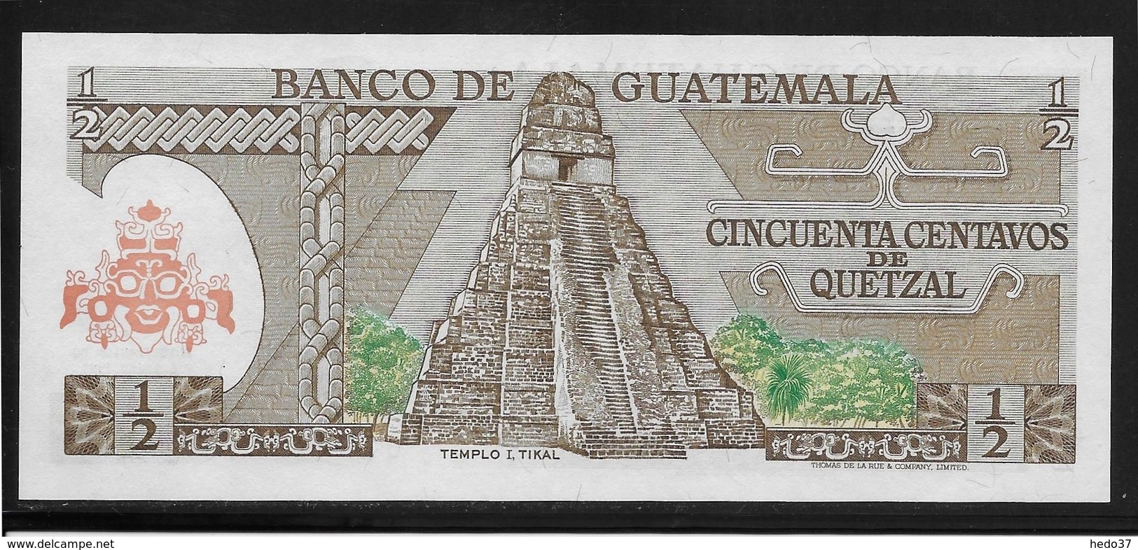 Guatemala -  1/2 Quetzal - Pick N°58c - NEUF - Guatemala