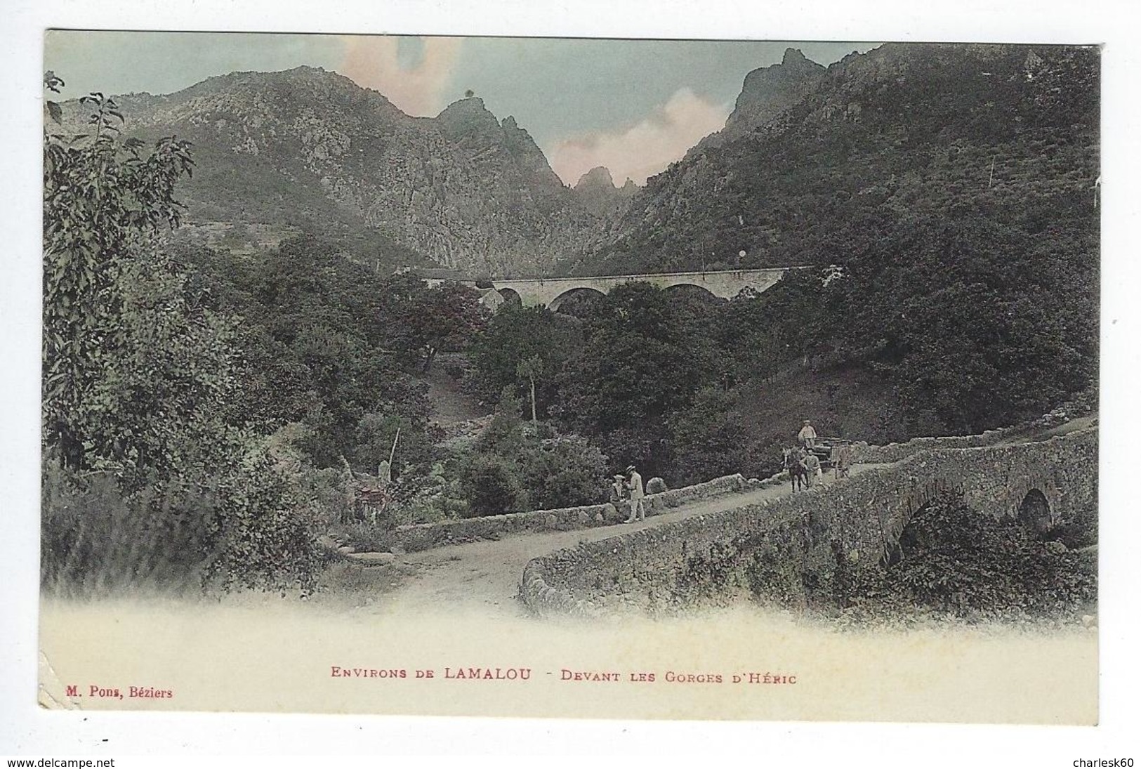 CPA Environs De Lamalou Devant Les Gorges D'Héric - Lamalou Les Bains