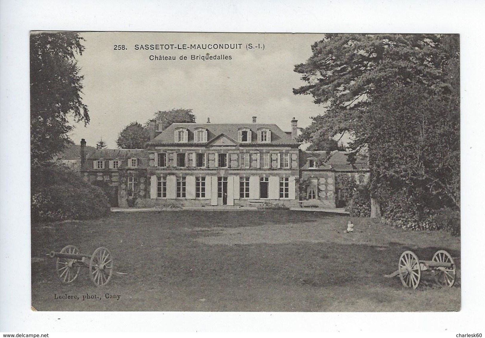 CPA Fécamp Sassetot Le Mauconduit Château De Briquedalles - Fécamp