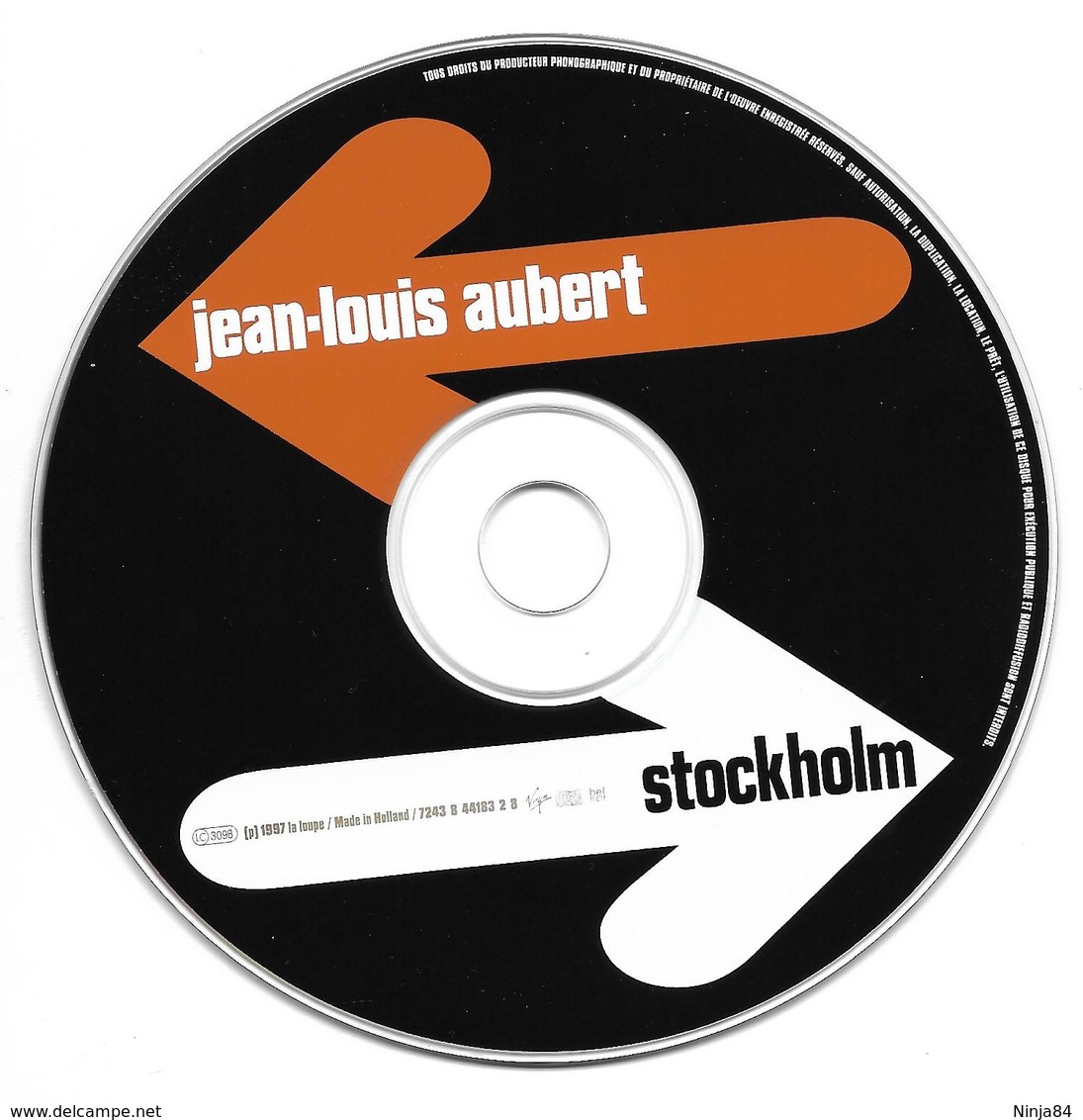 CD  Jean-Louis Aubert / Barbara‎ "  Stockholm  "  Hollande - Otros - Canción Francesa