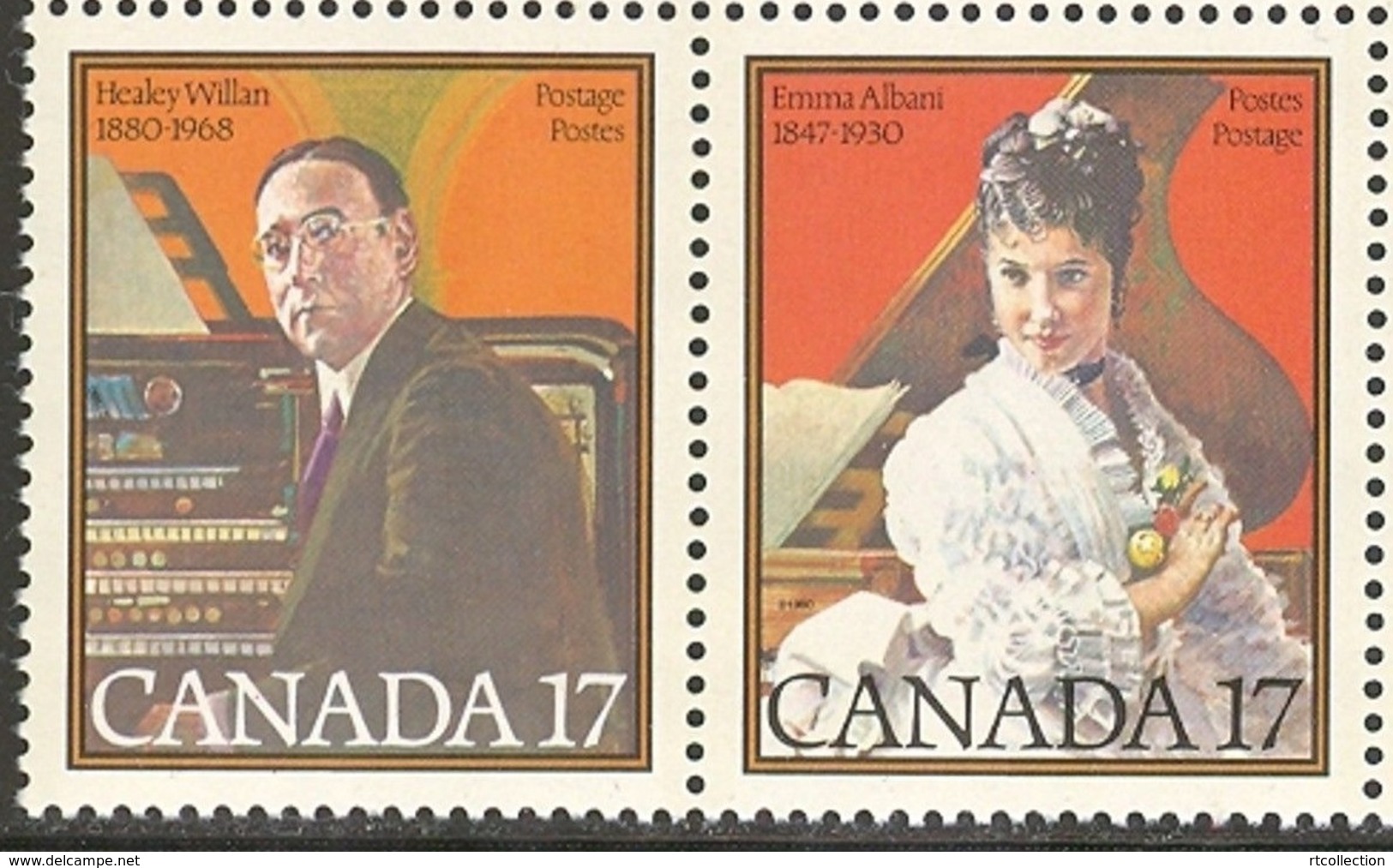 Canada 1980 Famous Canadians People Healey Willan Emma Albani Musicians Music Art Artist Stamps MNH Sc 860-861 - Unused Stamps