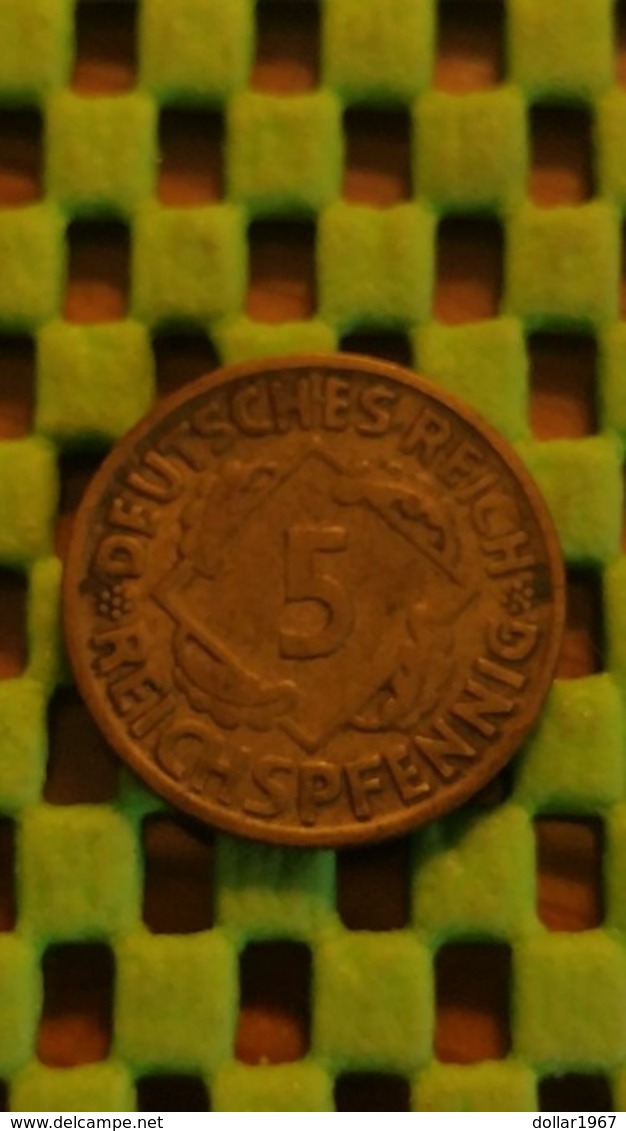 5 Reichspfennig 1924-1936 - (Mess) 1925 D - 5 Rentenpfennig & 5 Reichspfennig
