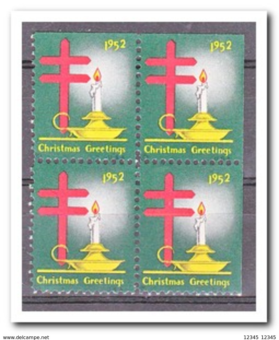 Amerika 1952, Postfris MNH, Christmas ( Above And Right Imperf. ) - Zonder Classificatie