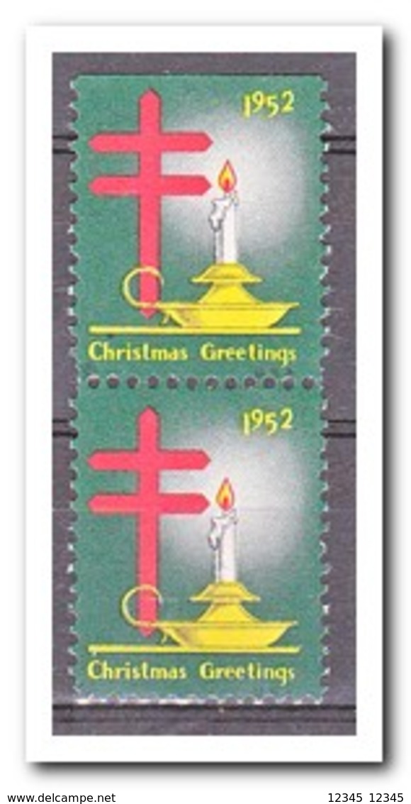 Amerika 1952, Postfris MNH, Christmas ( Above Imperf. ) - Zonder Classificatie