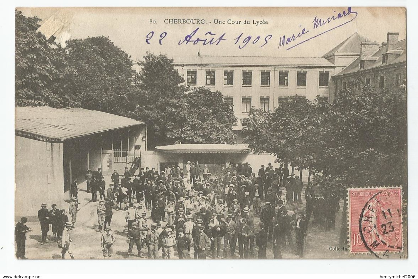 50 Manche Cherbourg Une Cour Du Lycée - Cherbourg