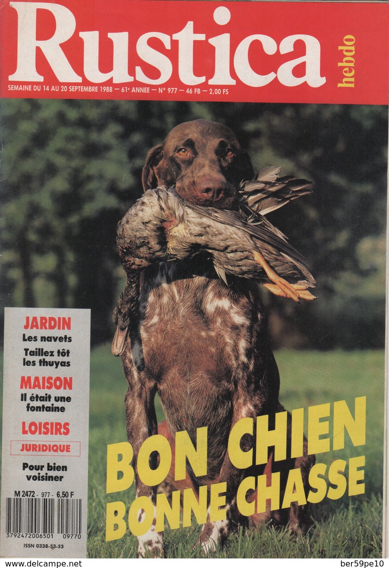 RUSTICA N° M 2472 977 BON CHIEN BONNE CHASSE - Garden