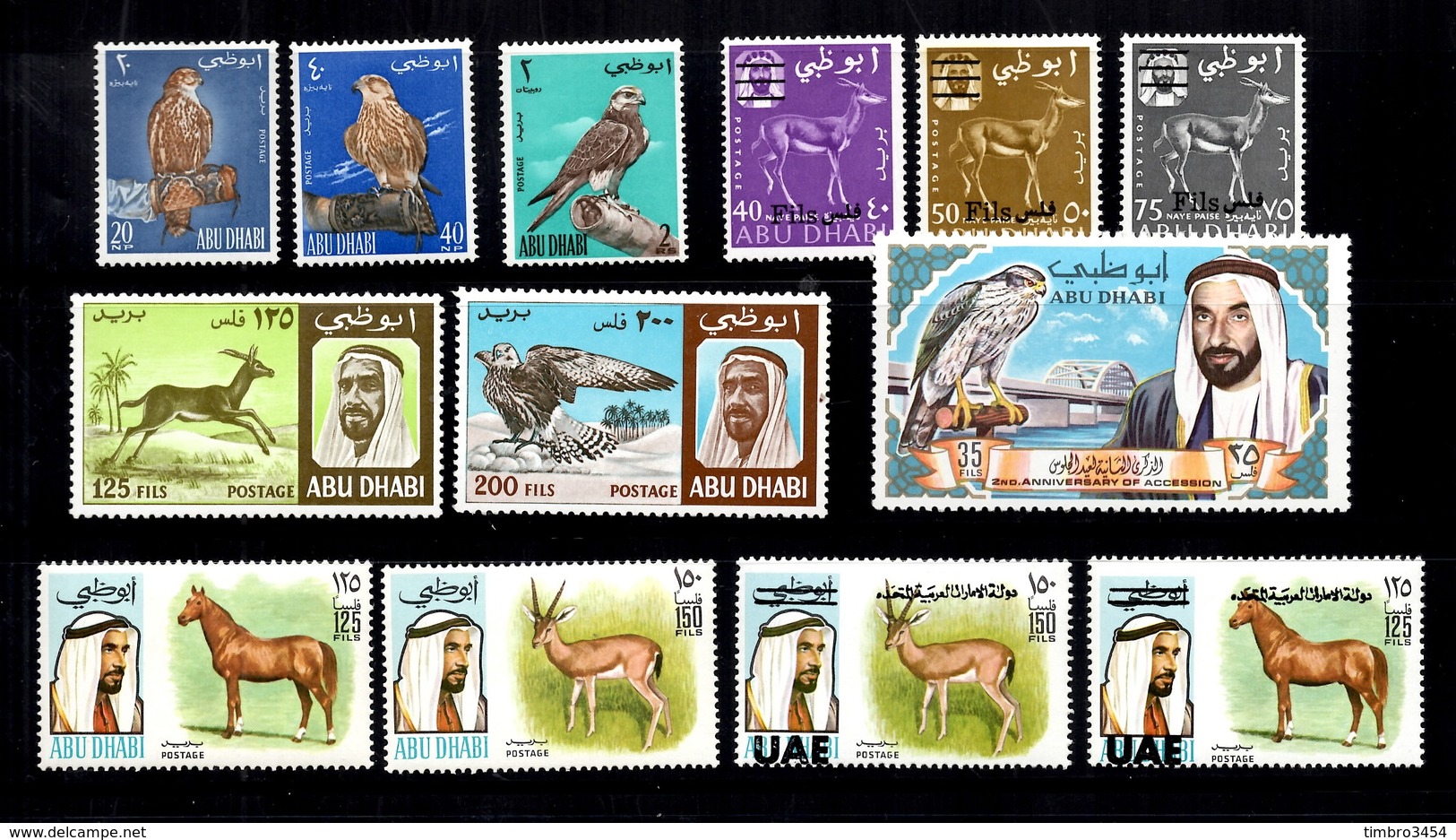 Abu Dhabi Belle Petite Collection Neufs ** MNH 1965/1972. Bonnes Valeurs. TB. A Saisir! - Abu Dhabi