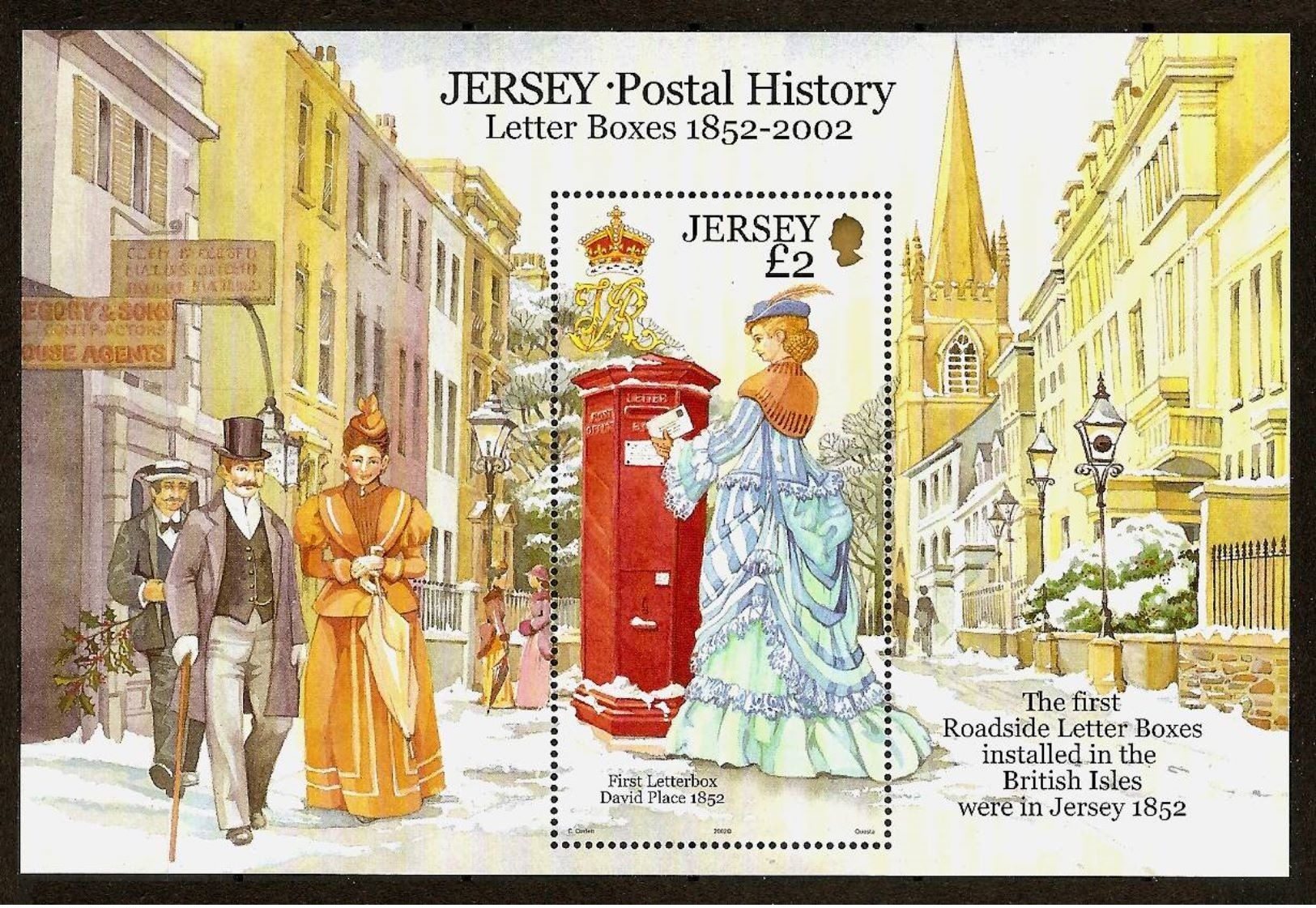 JERSEY 2002 - POSTAL HISTORY / Roadside Letter Box WINTERSCENE - Bloc 35 Mi 1061 MNH ** Cv€7,50 D592 - Jersey