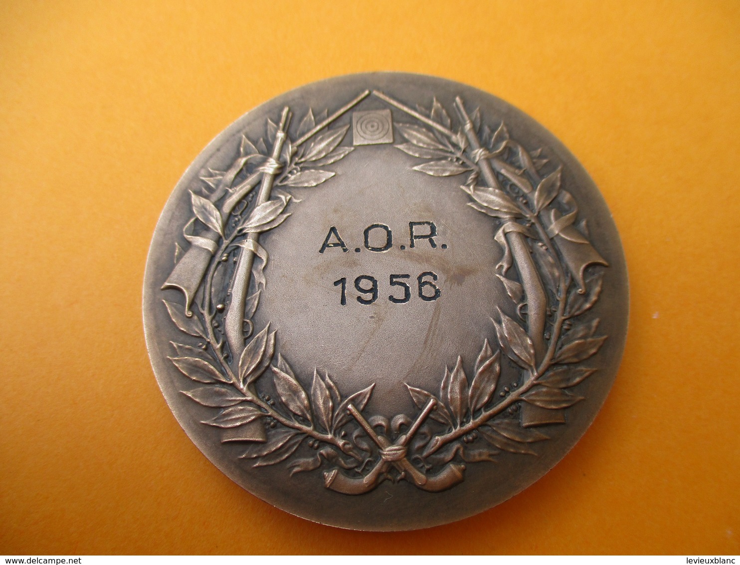 TIR Carabine / Médaille De Table / Concours De Tir /A Q  /  Bronze Coulé / 1956        SPO273 - Autres & Non Classés