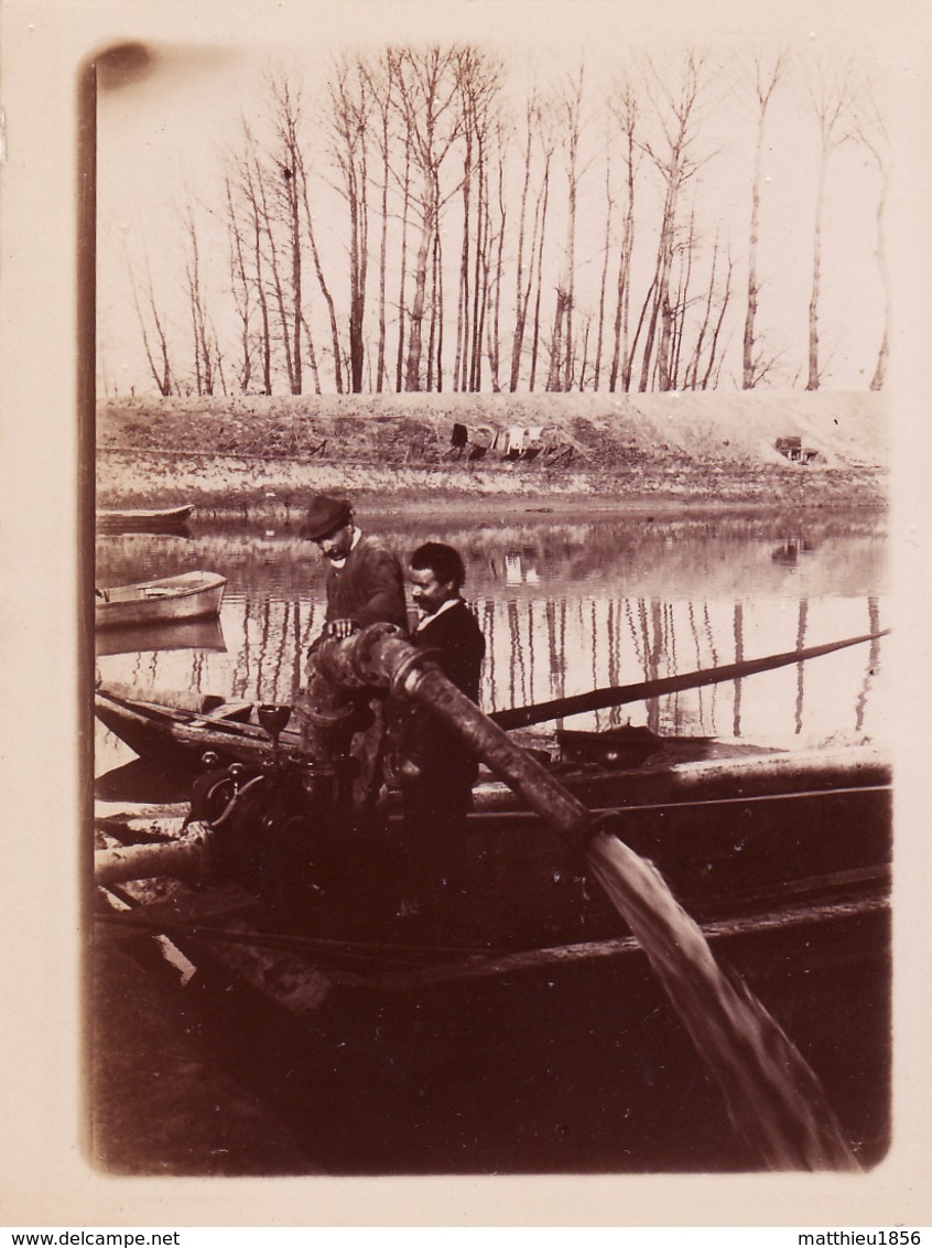 Photo 1898 VILLENEUVE-LE-ROI - Une Gravière, Pompage De L'eau, Pompe (A194) - Villeneuve Le Roi