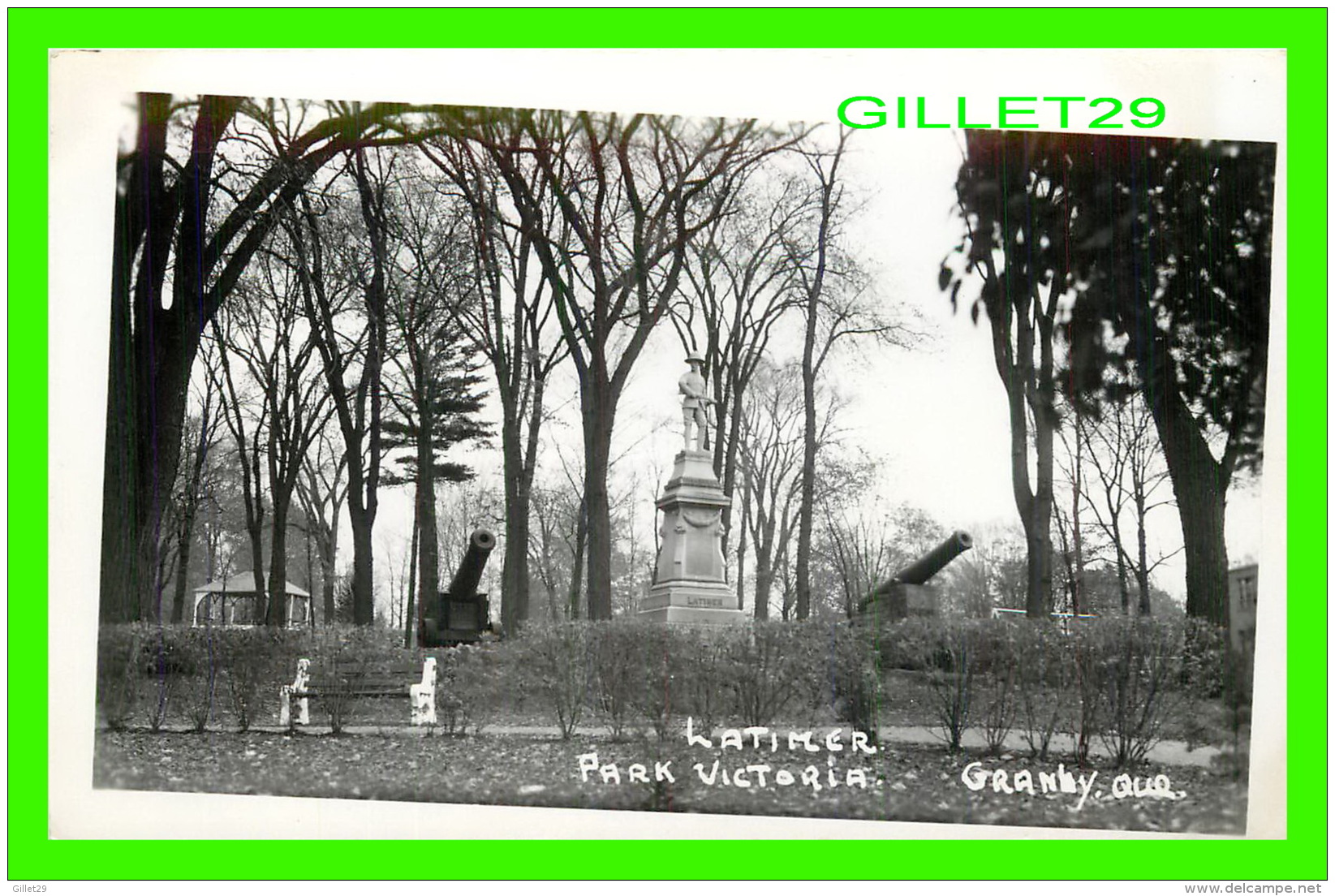 GRANBY, QUÉBEC - MONUMENT LATIMER, PARK VICTORIA - - Granby