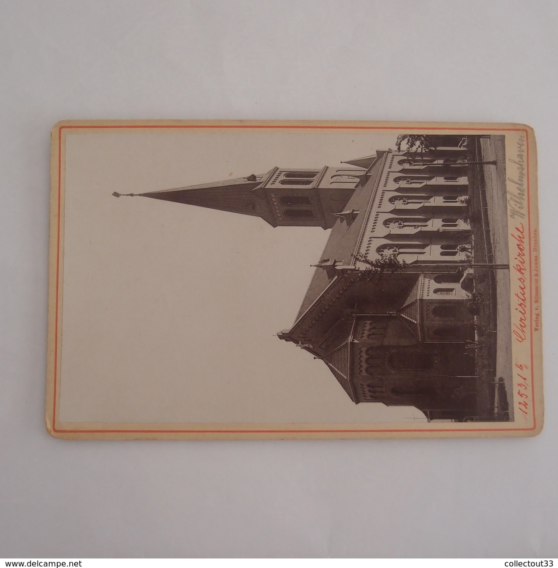 Photo Ancienne Allemagne Wilhelmshaven Christuskirche - Alte (vor 1900)