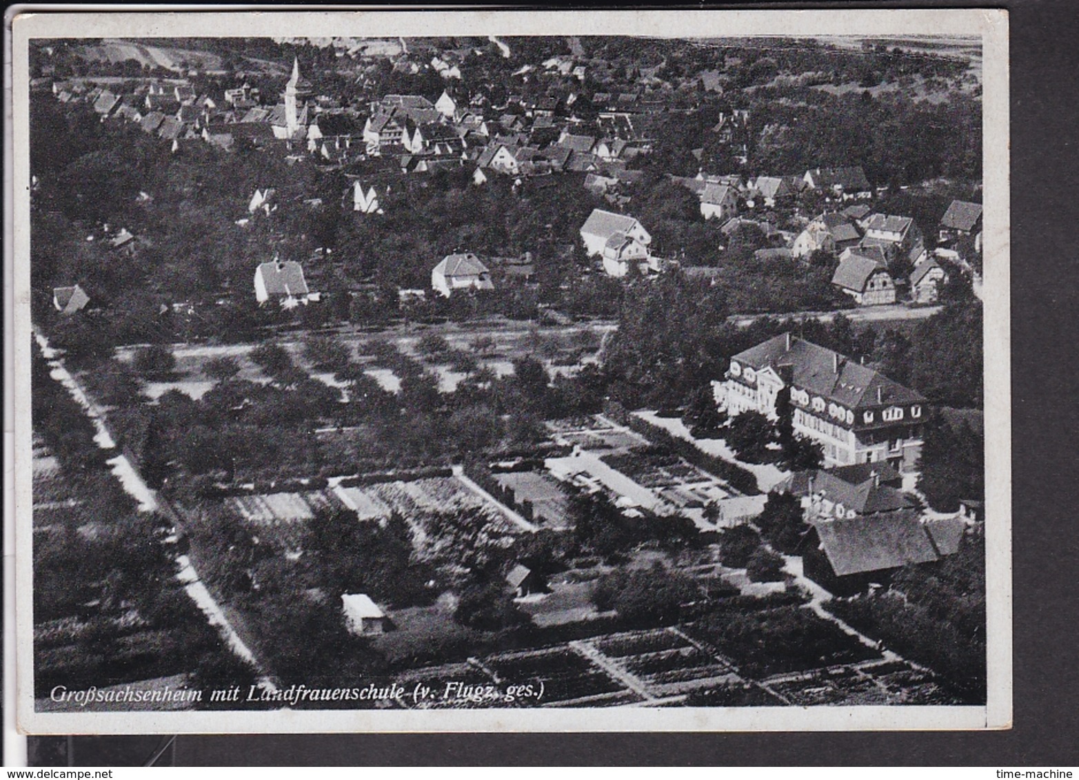 Großsachsenheim Mit Landfrauenschule Vom Flugzeug Aus ...1946 - Sonstige & Ohne Zuordnung