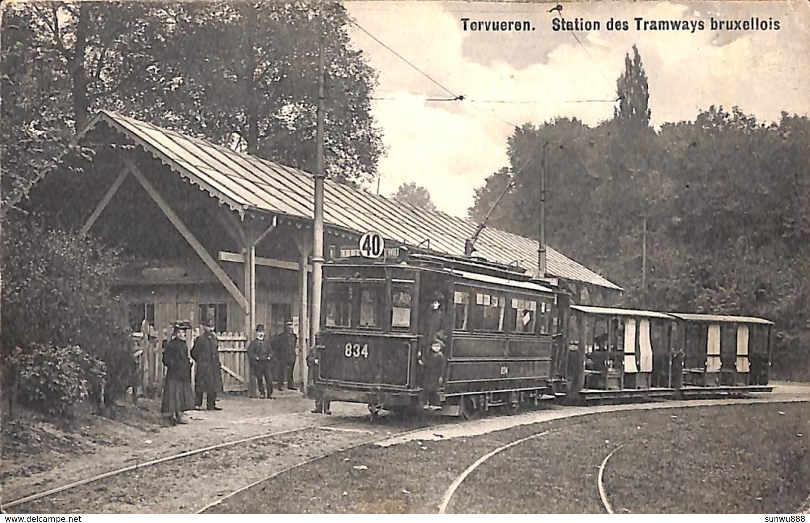 Tervueren - Station Des Tramways Bruxellois (top Animation, Ligne 40, Edit. Decock) - Tervuren